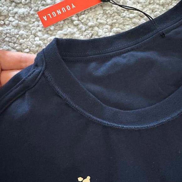 Men's YoungLA InsideOut FunPrint Tee, XL, NWT, DarkBlue - Picture 7 of 10